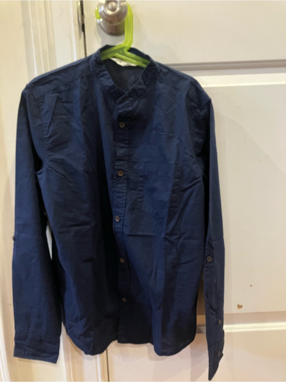 H&M Navy Blue Lightweight Shirt Jacket